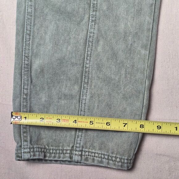 BDG Faded Green Acid Wash Denim Grunge Mom Jeans Womens Size 30 - Picture 5 of 16